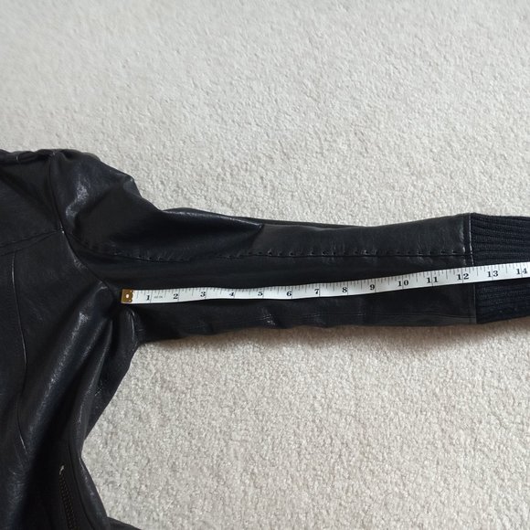 MACKAGE Nev Black Leather Jacket Coat - Picture 11 of 13